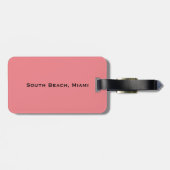 South Beach, Miami, Florida Art Deco Bagagelabel (Achterkant horizontaal)