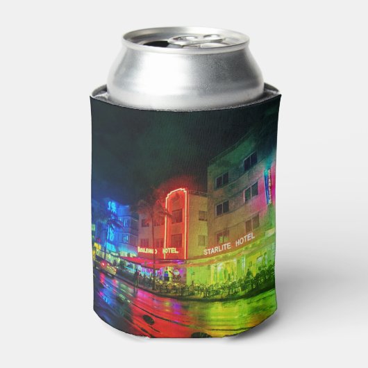 South Beach, Miami, Florida Art Deco Blikjeskoeler (Blikje Voorkant)