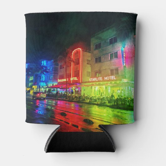 South Beach, Miami, Florida Art Deco Blikjeskoeler (Voorkant)