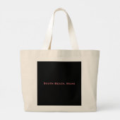South Beach, Miami, Florida Art Deco Grote Tote Bag (Achterkant)
