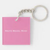 South Beach, Miami, Florida Art Deco Sleutelhanger (Achterkant)