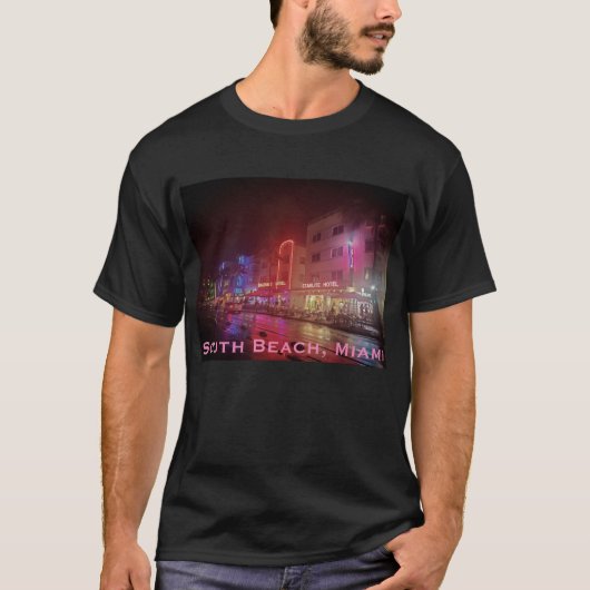 South Beach, Miami, Florida Art Deco T-shirt (Voorkant)