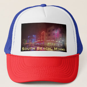 South Beach, Miami, Florida Art Deco Trucker Pet