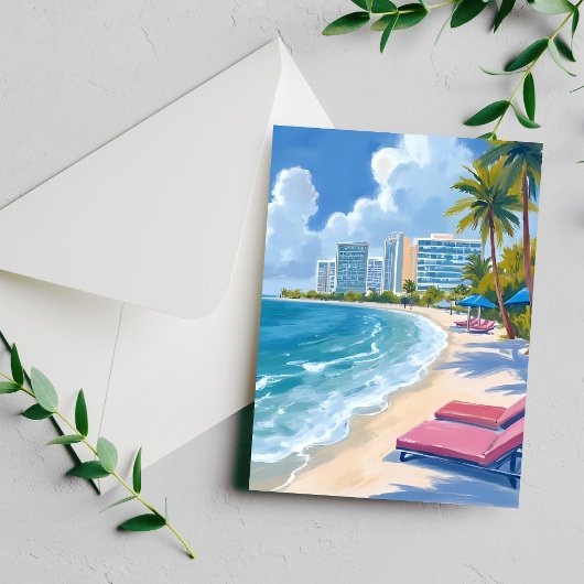 South Beach Miami Florida Briefkaart