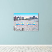 South Beach Miami, Florida City Uitzicht Canvas Afdruk (Insitu (Houten vloer))