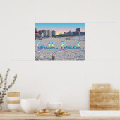 South Beach Miami, Florida City Uitzicht Poster (Keuken)
