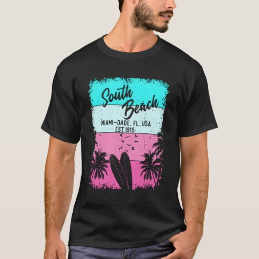 South Beach Miami Florida FL T-shirt (Voorkant)
