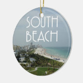 South Beach Miami Florida foto Keramisch Ornament (Links)