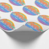 South Beach, Miami, Florida met Palms Cadeaupapier (Hoek)