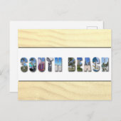 South Beach Miami Florida Reisfoto Briefkaart (Voorkant / Achterkant)