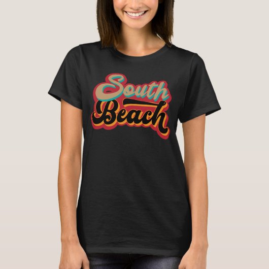 South Beach Miami florida retro T-shirt (Voorkant)