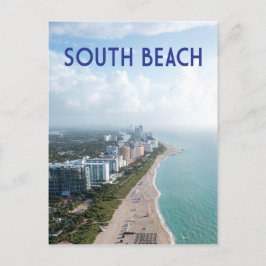 South Beach Miami Florida Shoreline Briefkaart