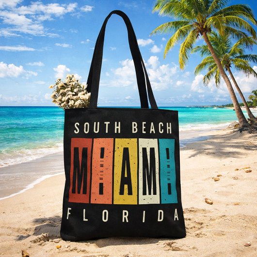 South Beach Miami Florida Tote Bag
