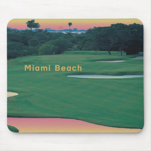 South Beach - Miami GOLF Muismat (Voorkant)
