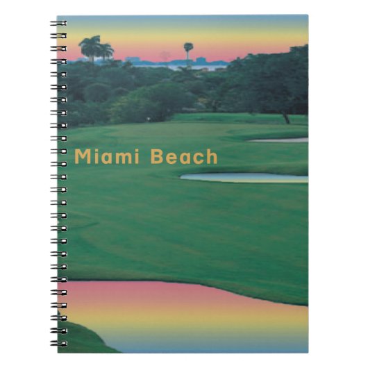 South Beach - Miami GOLF Notitieboek (Voorkant)