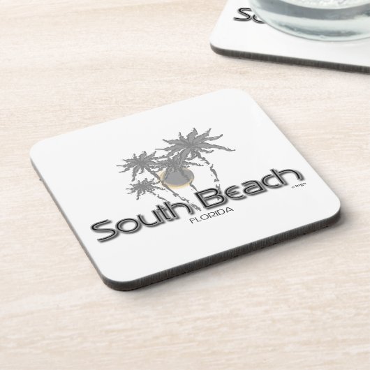South Beach Miami Gray Palms Drankjes Onderzetter (Linkerzijde)