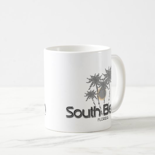 South Beach Miami Gray Palms Koffiemok (Voorkant rechts)