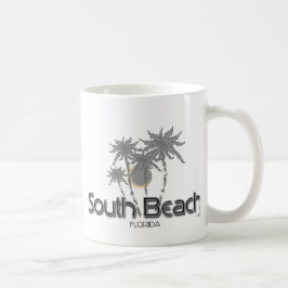 South Beach Miami Grijze Palmen Koffiemok