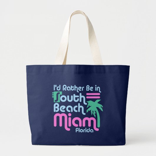 South Beach Miami Grote Tote Bag (Voorkant)