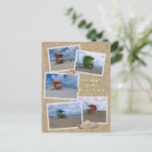 South Beach Miami Lifeguard Towers Briefkaart (Staand voorkant)