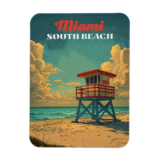  South Beach Miami Magneet (Verticaal)
