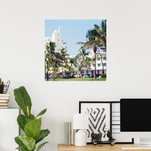 South Beach Miami, Ocean Drive Poster (Thuiskantoor)