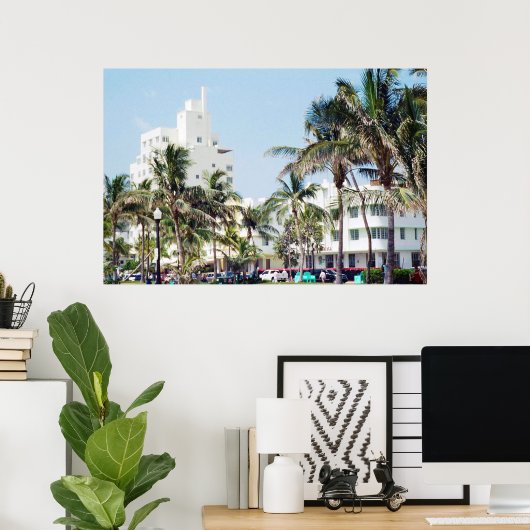 South Beach Miami, Ocean Drive Poster (Thuiskantoor)