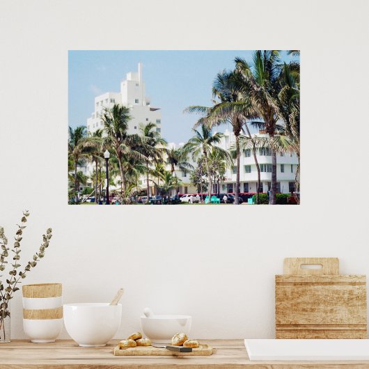 South Beach Miami, Ocean Drive Poster (Keuken)