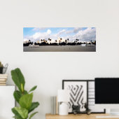 South Beach Miami Panorama Poster (Thuiskantoor)