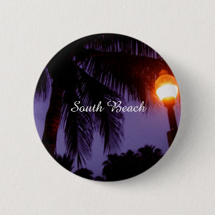 South Beach Miami Ronde Button 5,7 Cm