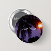 South Beach Miami Ronde Button 5,7 Cm (Voorkant /achterkant)