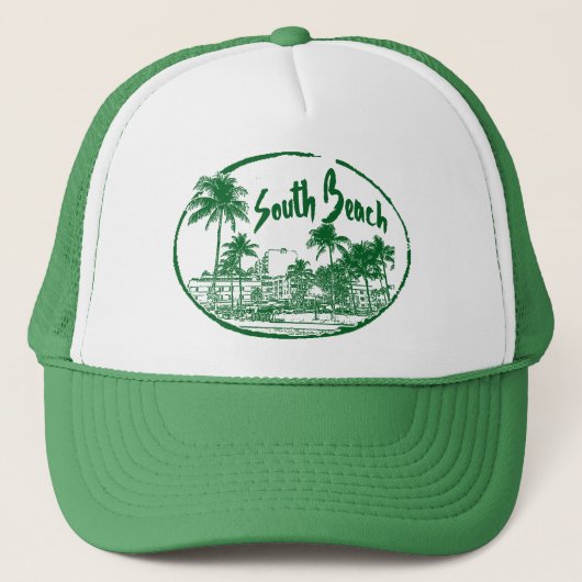 SOUTH BEACH MIAMI SUN GEAR TRUCKER PET (Voorkant)