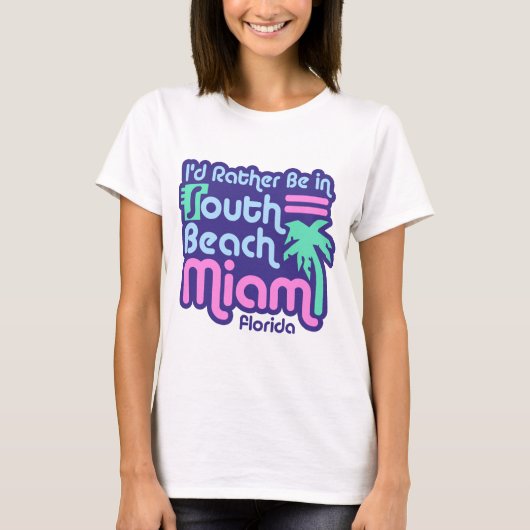 South Beach Miami T-shirt (Voorkant)