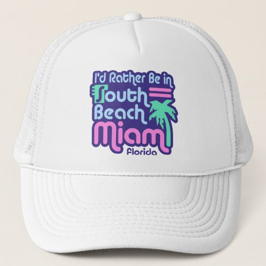 South Beach Miami Trucker Pet (Voorkant)