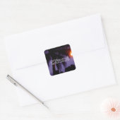 South Beach Miami Vierkante Sticker (Envelop)