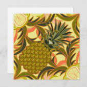 South Beach Pineapple Flat Card (Voorkant / Achterkant)