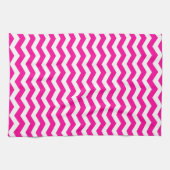 South Beach Pink Wave Chevron Theedoek (Horizontaal)