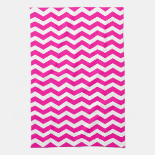 South Beach Pink Wave Chevron Theedoek