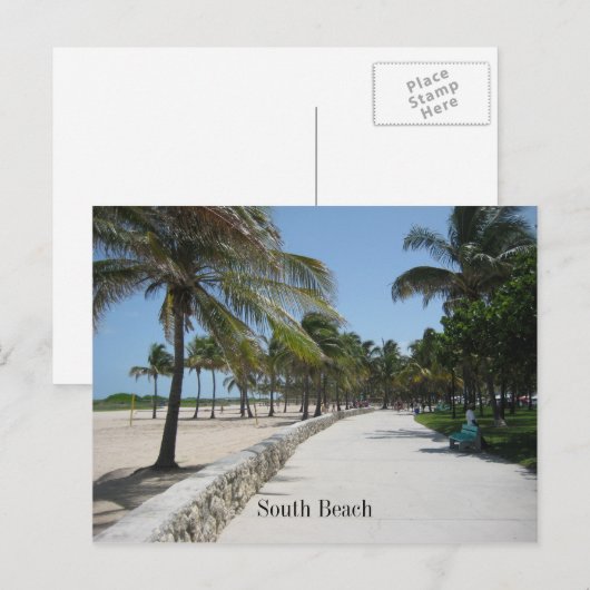 South Beach Post 1 Briefkaart (Voorkant / Achterkant)