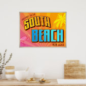 SOUTH BEACH POSTER (Keuken)
