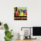 South Beach Poster (Thuiskantoor)