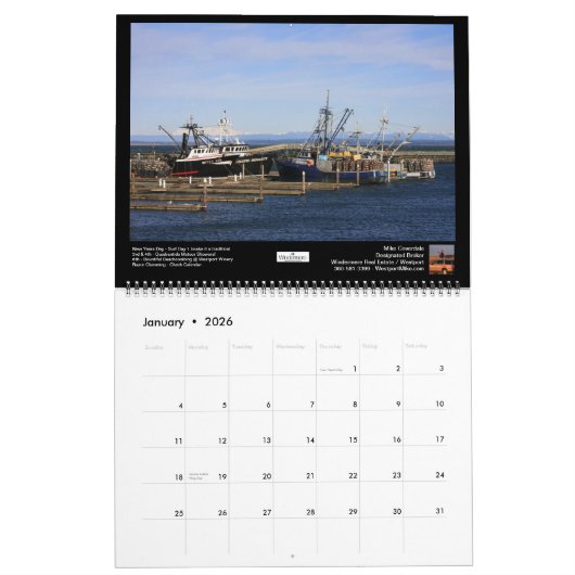 South Beach Schilderachtig 2013 Windermere Kalender (Jan 2026)