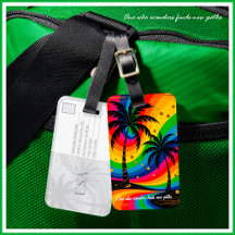 [South Beach Sfeer]  Kleurrijke Tropische Palmboom