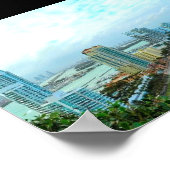 ~South Beach~ SOUTH BEACH POSTER, AANGEPAST HET! Poster (Hoek)