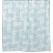 South Beach Stripe aqua Shower Curtain Douchegordijn (Voorkant)