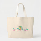 South Beach Sun Miami Grote Tote Bag (Voorkant)