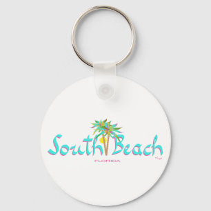 South Beach Sun Miami Sleutelhanger