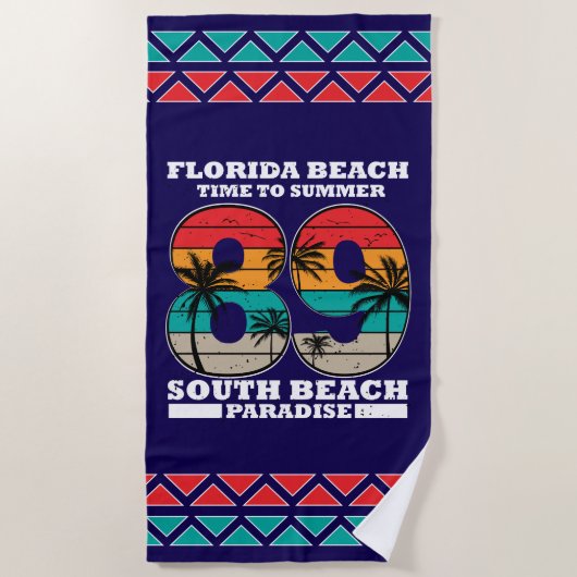 South Beach Sunset - Ride the Wave of Summer Strandlaken (Voorkant)