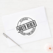 South Beach Titel Ronde Sticker (Envelop)