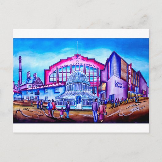 South Belfast met Lyric Theater & Kings Hall Briefkaart (Voorkant)